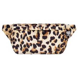 Bauchtasche Samt Leo (groß, 3 Fächer) – geräumige Hipbag, Crossbody Gürteltasche Damen und Herren, vegan und fair made in Germany (Berlin)