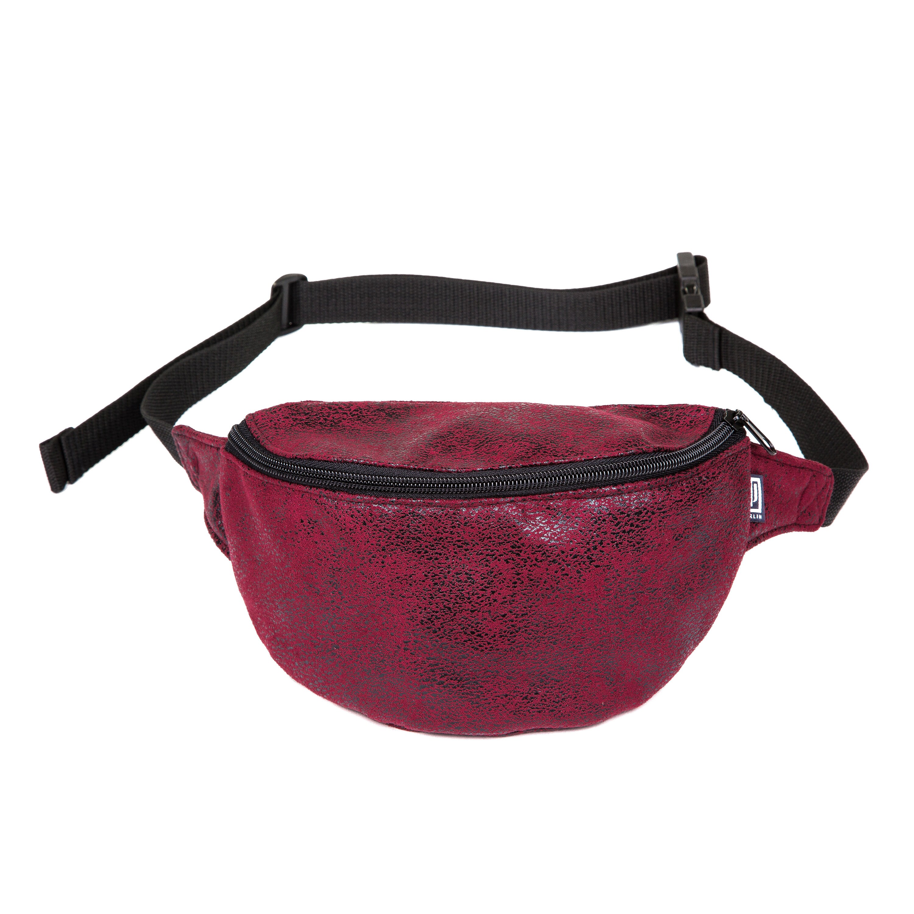 Belly bag leather red Faux leather belt bag safari look Etsy