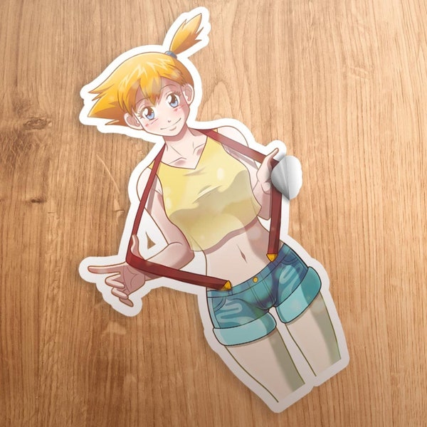 Misty Williams Waterflower Cerulean City Gym Leader Pokemon Anime 3" Die-Cut Glossy Vinyl Sticker