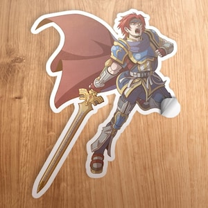 Roy the Young Lion Hero Fire Emblem Binding Blade 3&quot; Die-Cut Glossy Vinyl Sticker