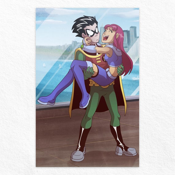 Starfire And Robin Have A Baby