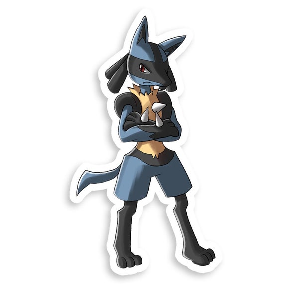 Lucario Steel/fighting Type Pokémon Video Game 3 Glossy Vinyl Sticker 