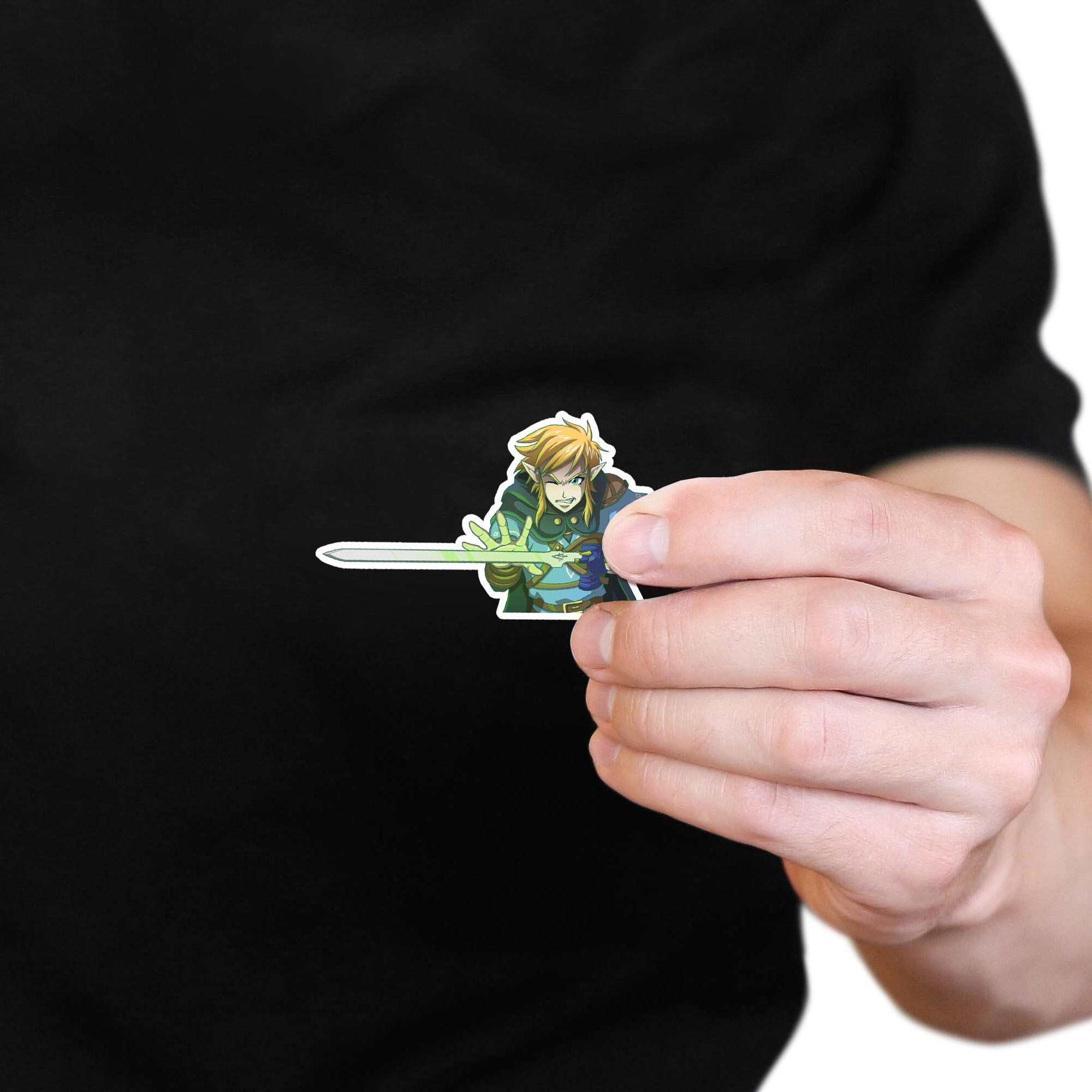 Legend of Zelda Link Sticker: Breath of the Wild Glossy Vinyl Decal - Etsy
