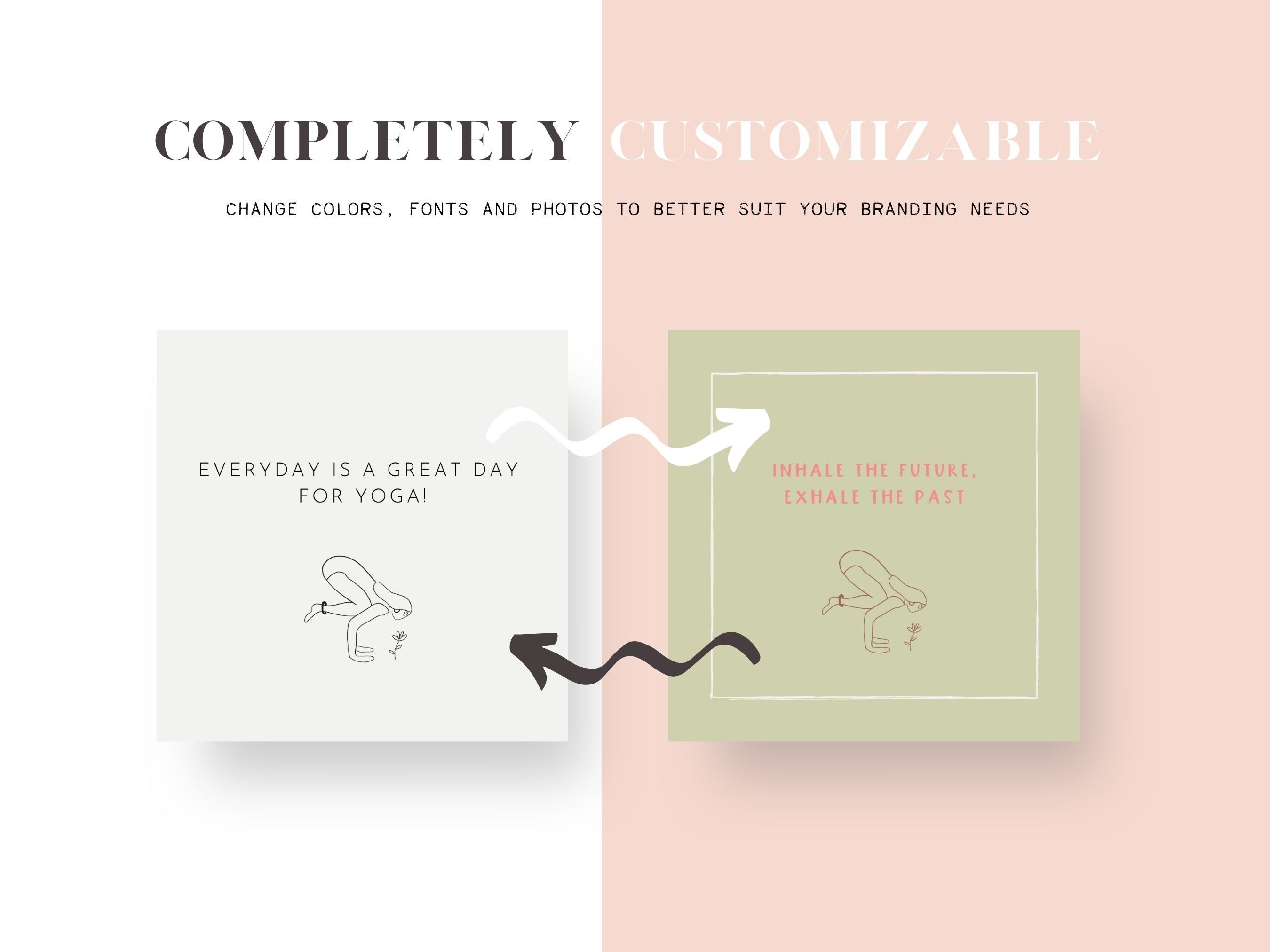 Yoga Instagram Post Templates | Mindfulness & Meditation Instagram ...