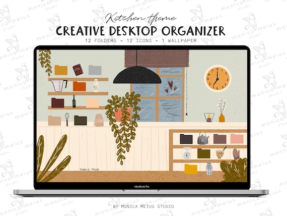 Creative Desktop Wallpaper Organizer Macbook Folder Icons - Etsy