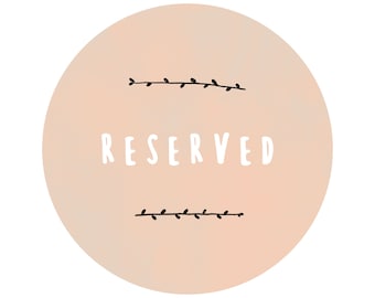 Reserviert für Monica