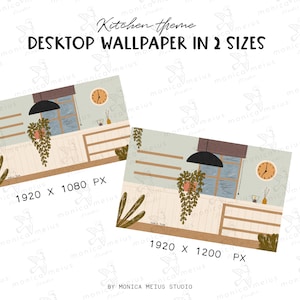 Creative Desktop wallpaper organizer, MacBook Folder icons, mac windows hand drawn kitchen wallpaper, windows organizer image 3