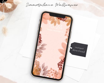 Boho iPhone Wallpaper, floral smartphone Wallpaper, phone background, Mobile Phone Wallpaper, iPhone background,Lock screen wallpaper