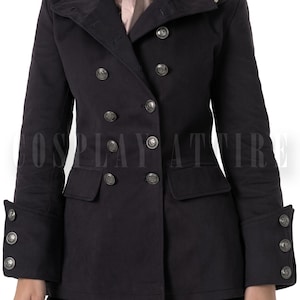 Chaqueta militar steampunk para mujer MSP imagen 3