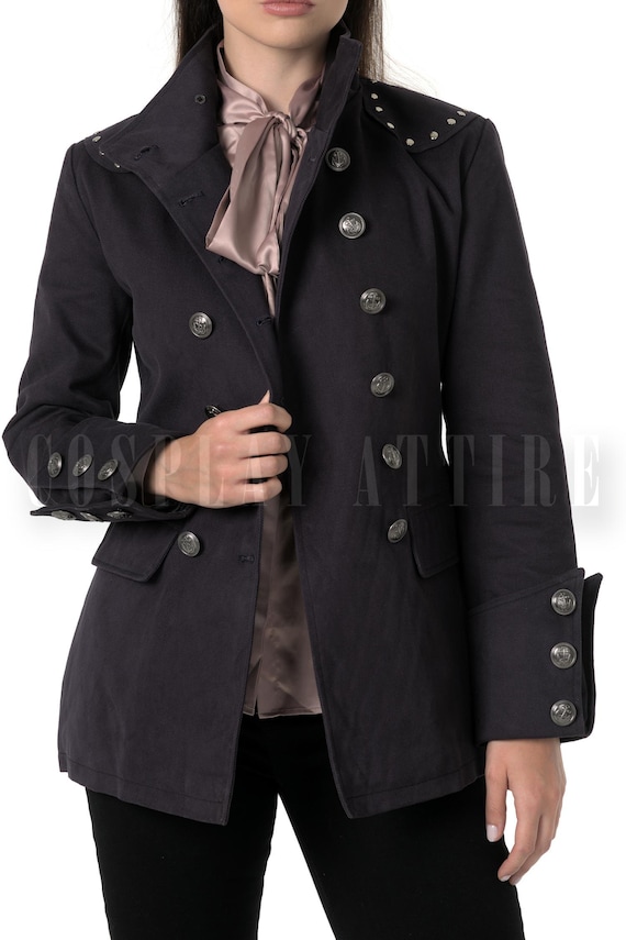 Giacca da donna in stile militare, taglia personalizzata, modello