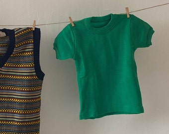 T-shirt maille vintage 70's - 4 ans