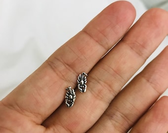 925 Sterling Silver Scorpion Stud Earrings for men , small studs