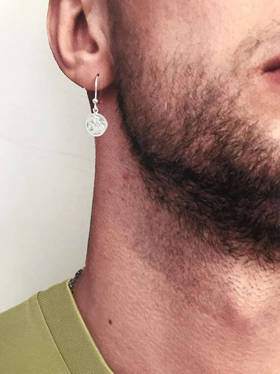 Mens hook earrings clearance