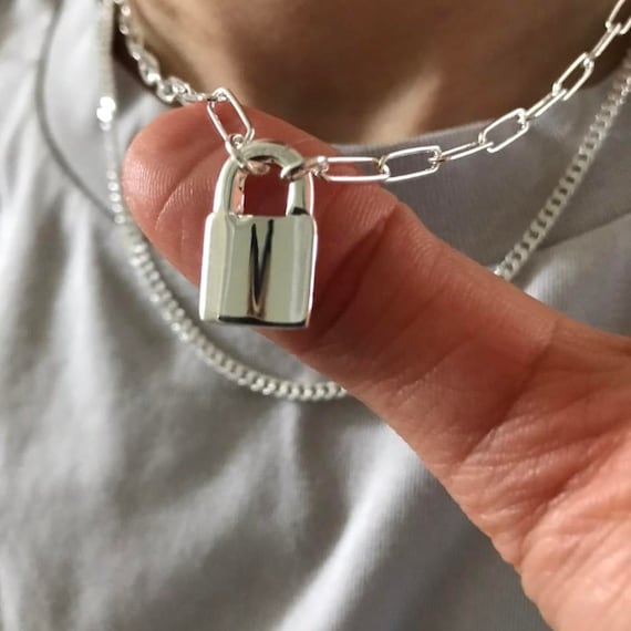 Hot Selling Set 925 Sterling Silver Paperclip Chain and Connels