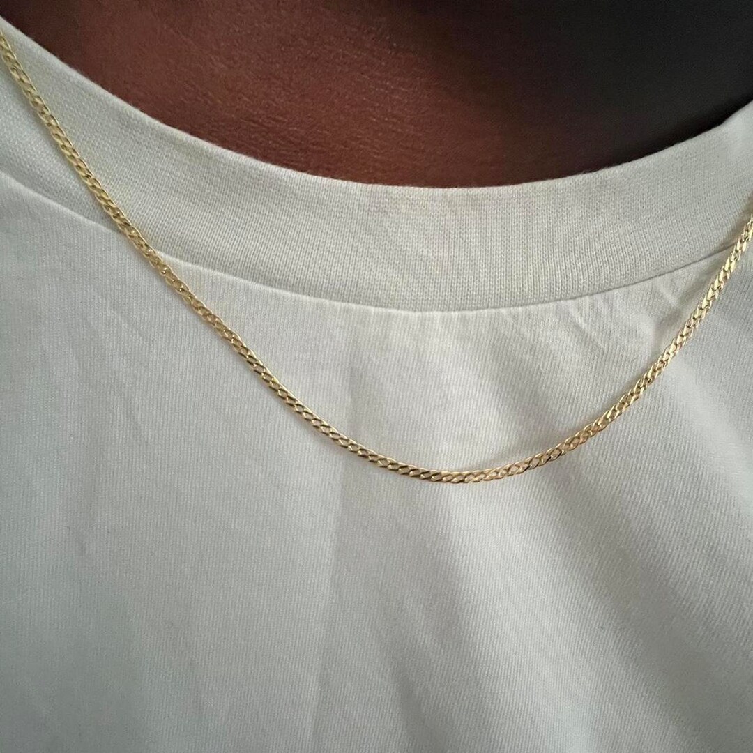 Timeless Sophistication 9ct Yellow Gold Double Curb Chain - Etsy UK