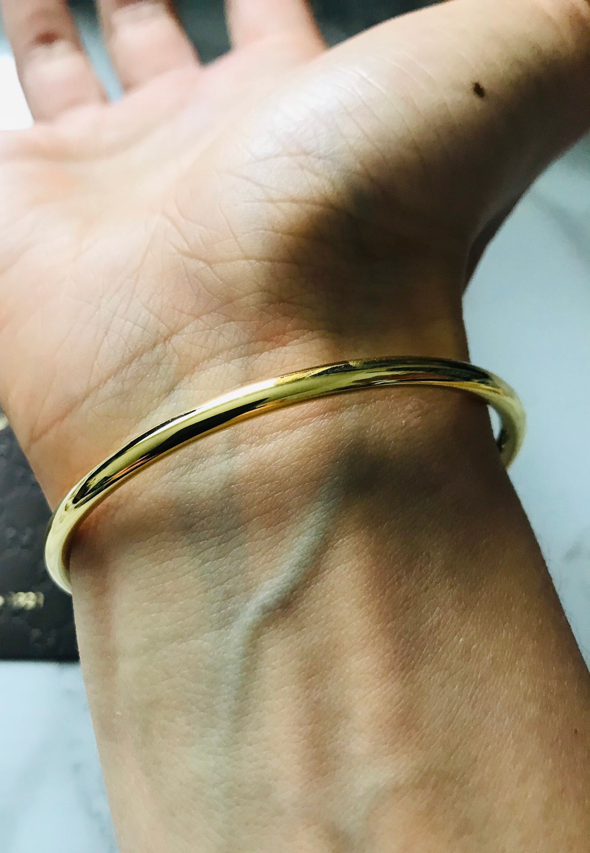 Gold plated 2024 torque bangle
