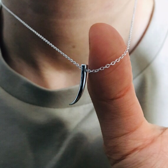 Sterling Silver Tooth Pendant Necklace 3D Pendant Necklace Gift Womens Mens Jewellery Etsy Australia