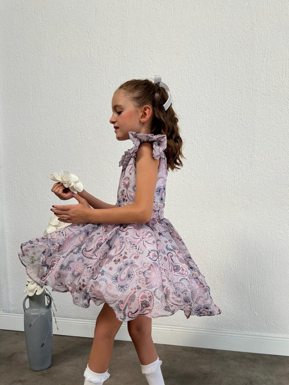 chiffon tutu dress Gray Silver Flower Girl Tutu Dress, Chiffon Lace Flowers, Wedding, 2T, 3T, 4T, 5, 6, 7, 8, 9, 10