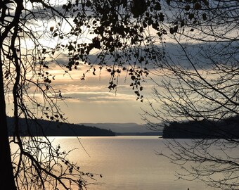 Lake Winnipesaukee sunrise, Meredith, New Hampshire, New England