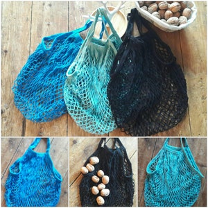 Sac filet à provision - Anses courtes en coton Bio - Hyper frenchy