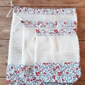 Bulk bag - in organic cotton mesh and coated cotton fabric