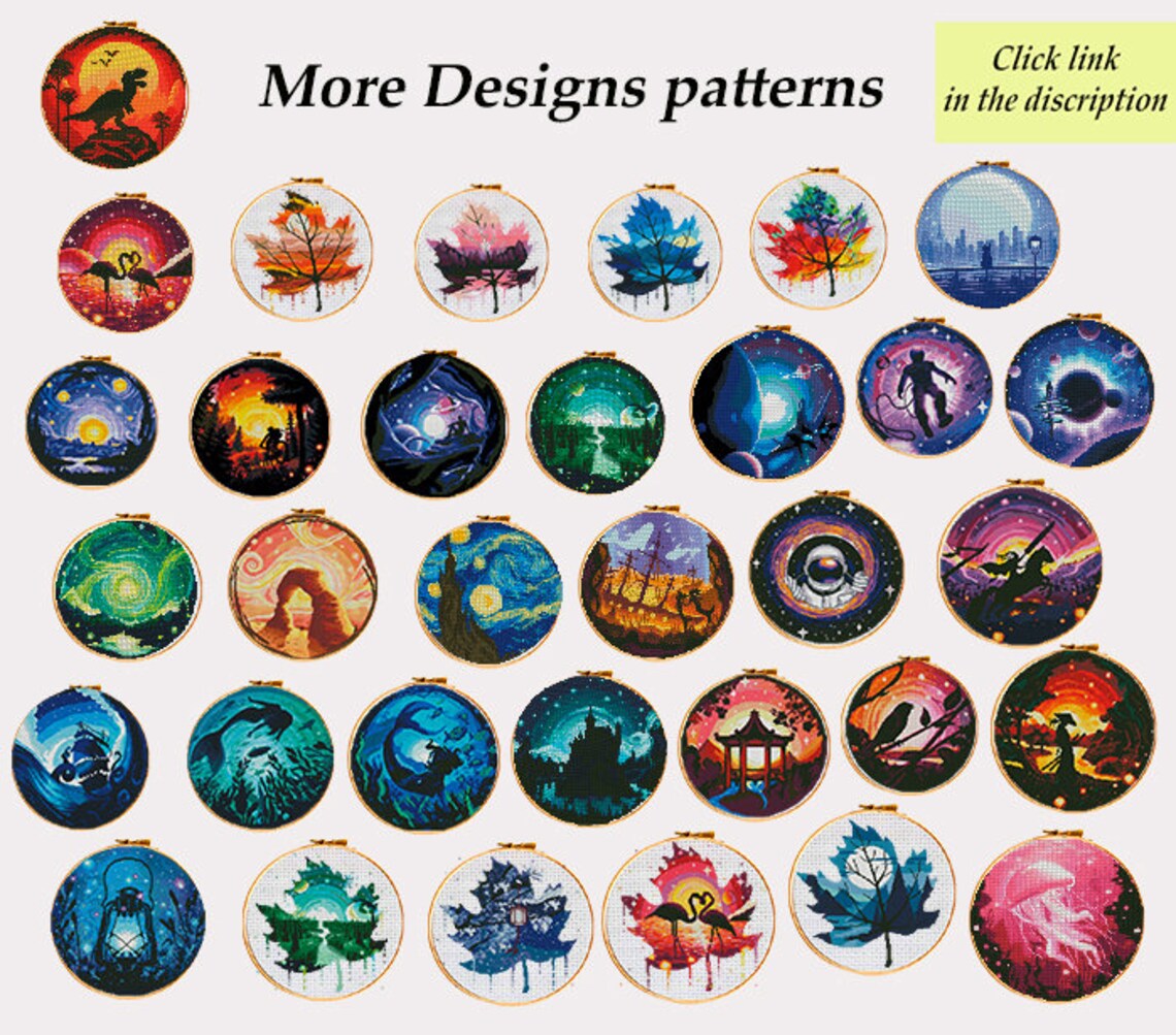 Maple Leaf Cross Stitch Pattern PDF, Autumn Maple Leaf Embroidery ...