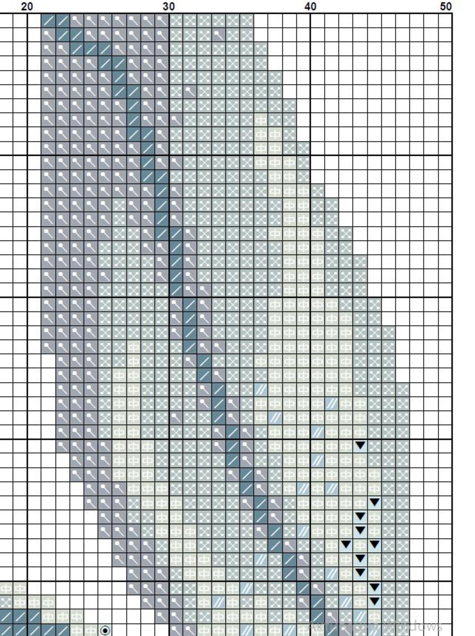 Minimalist Botanical Cross Stitch Pattern PDF, Modern Leaf & Wildflower ...