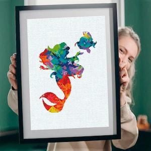 Little Mermaid, Ariel princess, Castle cross stitch pattern, cartoon embroidery, cartoon cross stitch pattern, 90s cartoons, baby cross, 33