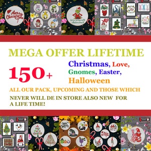 MEGA OFFER LIFETIME, Sale off, all access cross stitch patterns, present and future, Special Bundle pack, Access lifetime, instant download