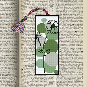 Bookmark, Flowers Boho #144 Cross Stitch Pattern Bookmark Cross Stitch Art Cross Stitch Pattern Instant Download PDF Counted Easy cross