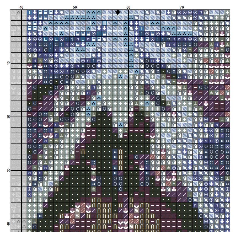 Human Body Intarsia Pattern Human Internal Organs Cross Stitch Pattern PDF, Anatomical Torso ...