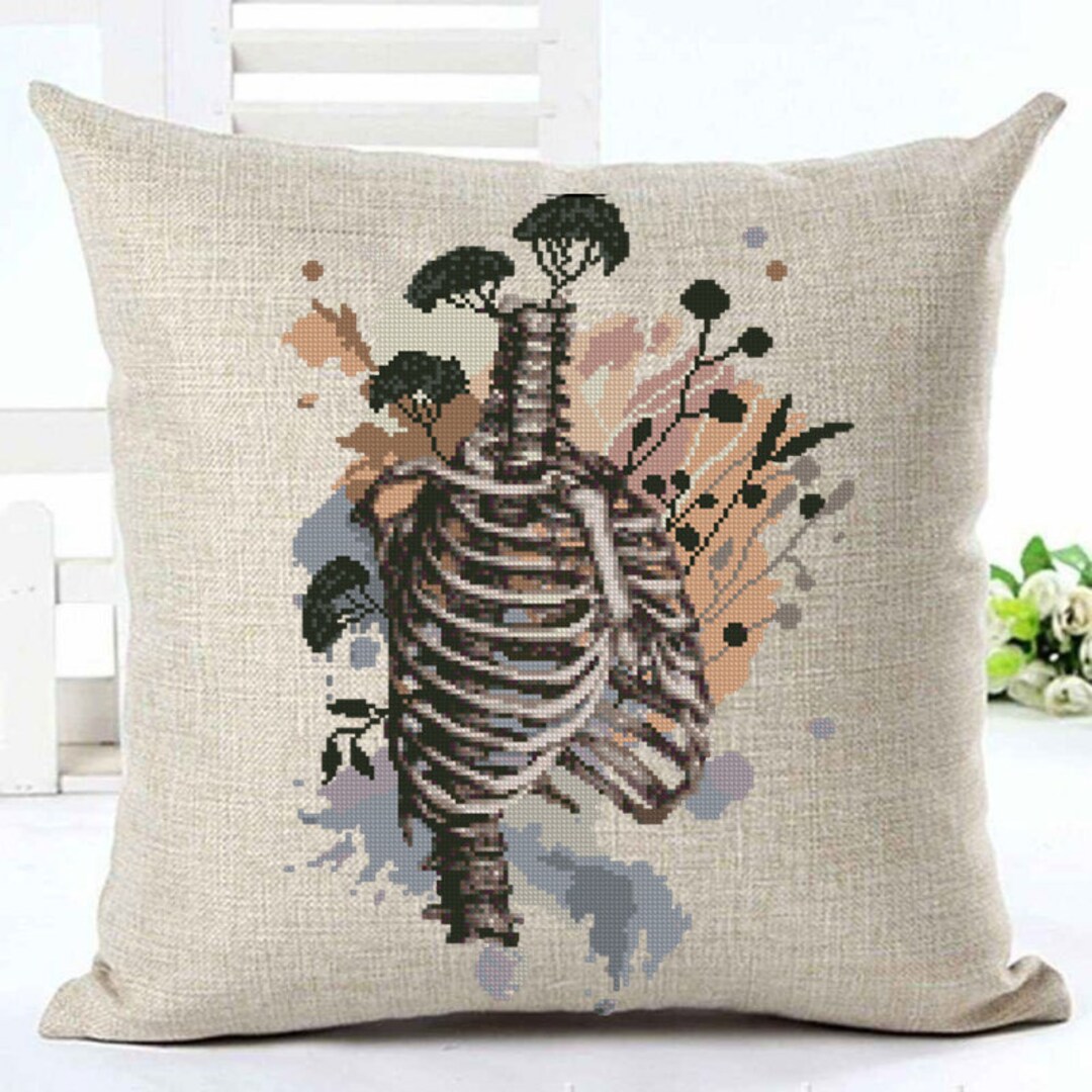 Black and White Ribs Cross Stitch Patterns, Pattern Keeper, Anatomy ...