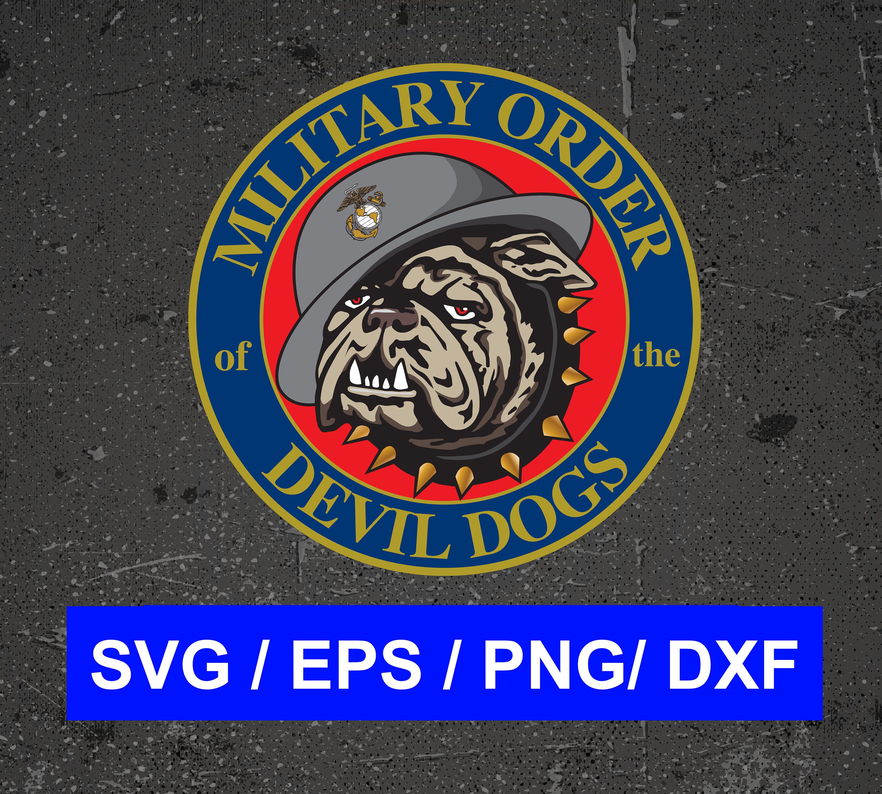 Military Order Of The Devil Dogs Marine Corps Vector Svg Eps Etsy