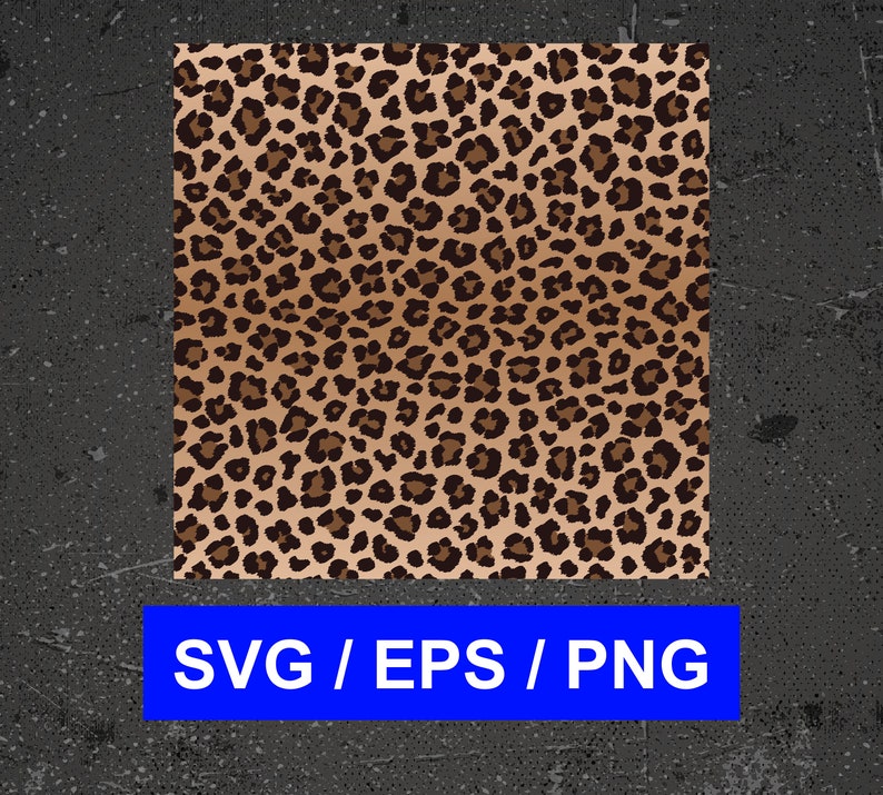 Leopard Animal Cat Jungle Pattern Vector Files Svg Eps Png Etsy
