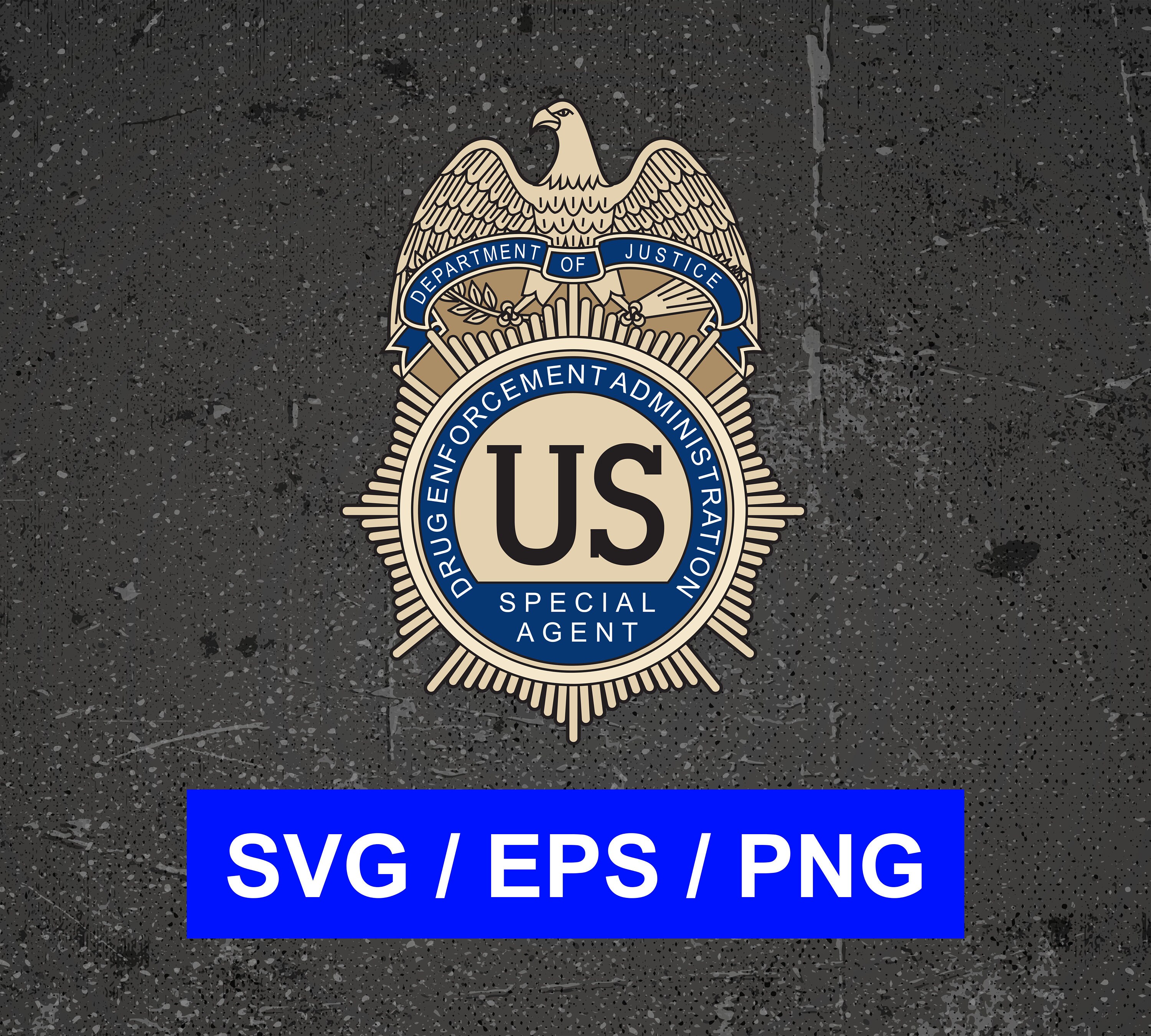 Dea Special Agent Insignia Emblem Badge Vector File Svg Eps Etsy