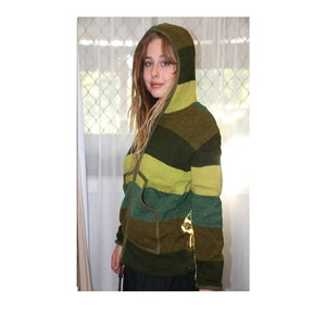 Yak Wool Thermal Hooded Unisex Jacket - Medium