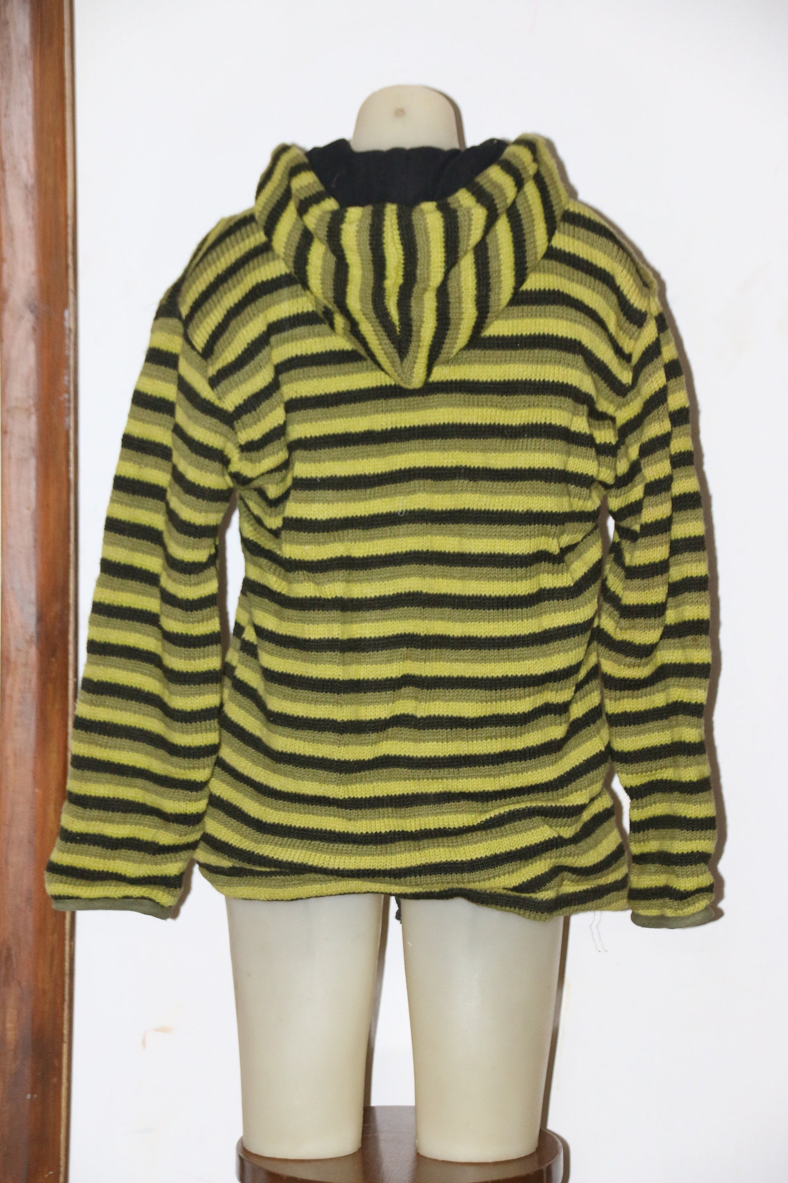 Yak Wool Thermal Hooded Unisex Jacket Large Etsy