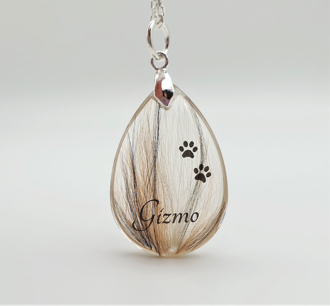 Pet Fur Memorial Locket Lock of Hair Personalised Keepsake. Etsy Canada