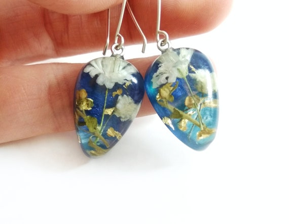 Resin earrings etsy hot sale