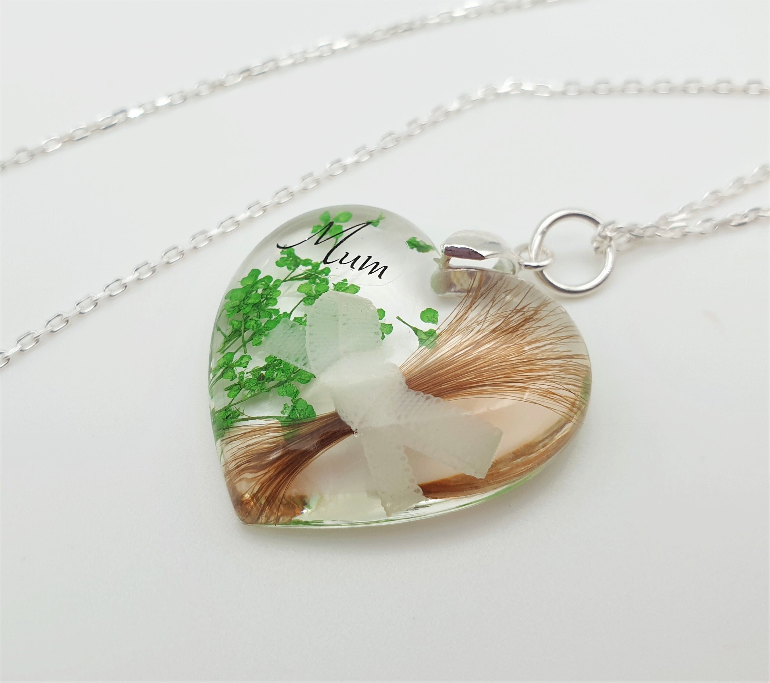 Hair memorial locket Loss of mum gift Lock of hair keepsake Etsy