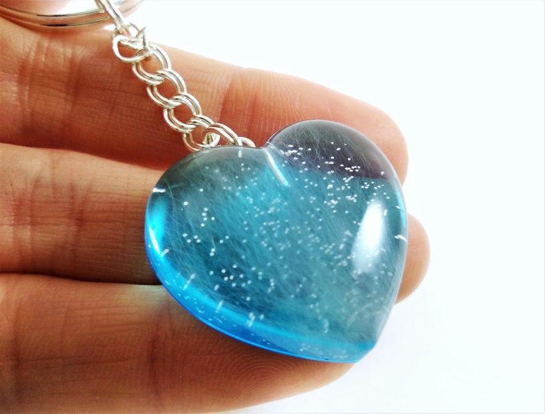 Pet Hair Memorial Keychain Hair Lock Keepsake Custom Memorial Etsy