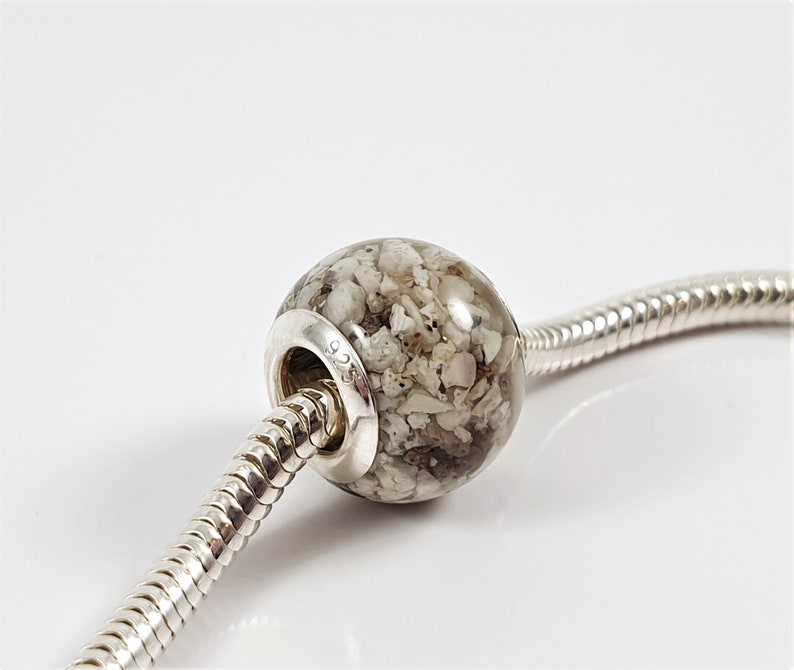 Cremation ashes bead Memorial charm European ashes bead Pet Etsy