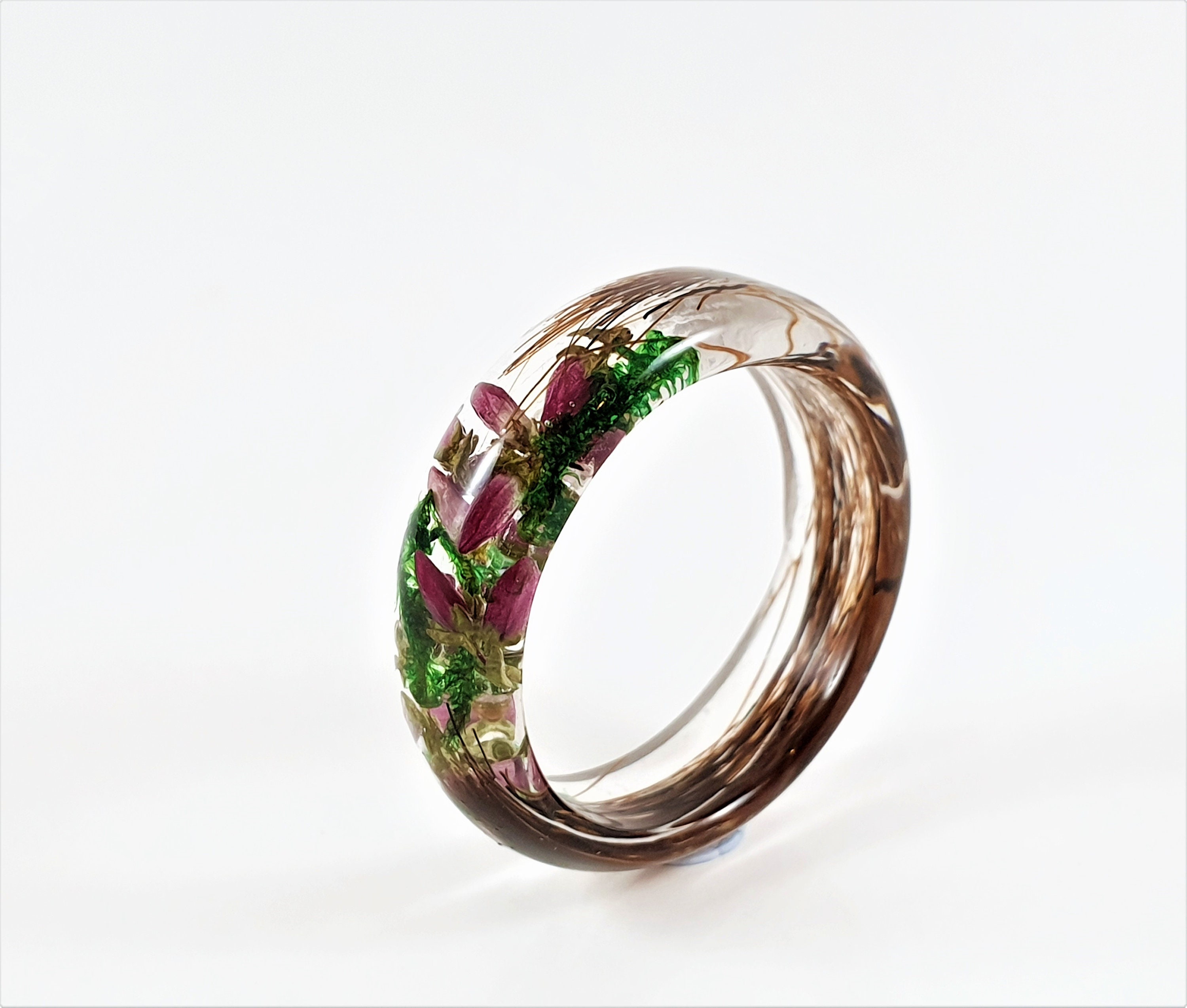 Resin Memorial Ring Lock of Hair Keepsake Horse Hair Ring Etsy