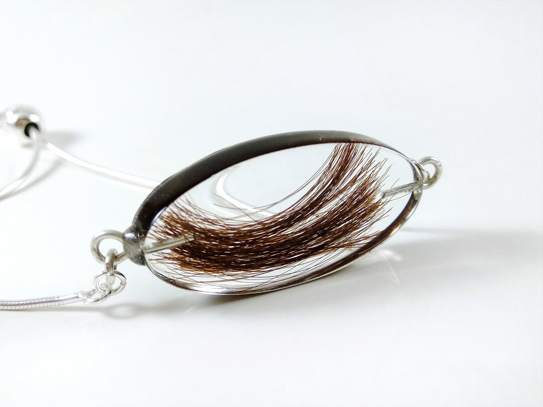 Memorial Hair Bracelet Lock of Hair Keepsake Adjustable Sterling Silver Snake Bracelet Personalised Hair Locket Horse Hair Jewelry Etsy