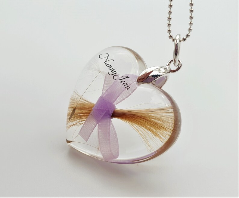 Personalised Hair Keepsake Necklace. Lock of Hair Memorial Etsy UK