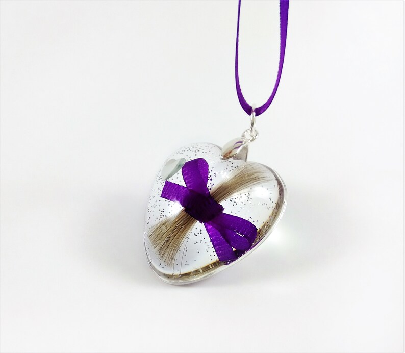Heart Lock of Hair Keepsake Memorial Pendant Necklace With Etsy UK