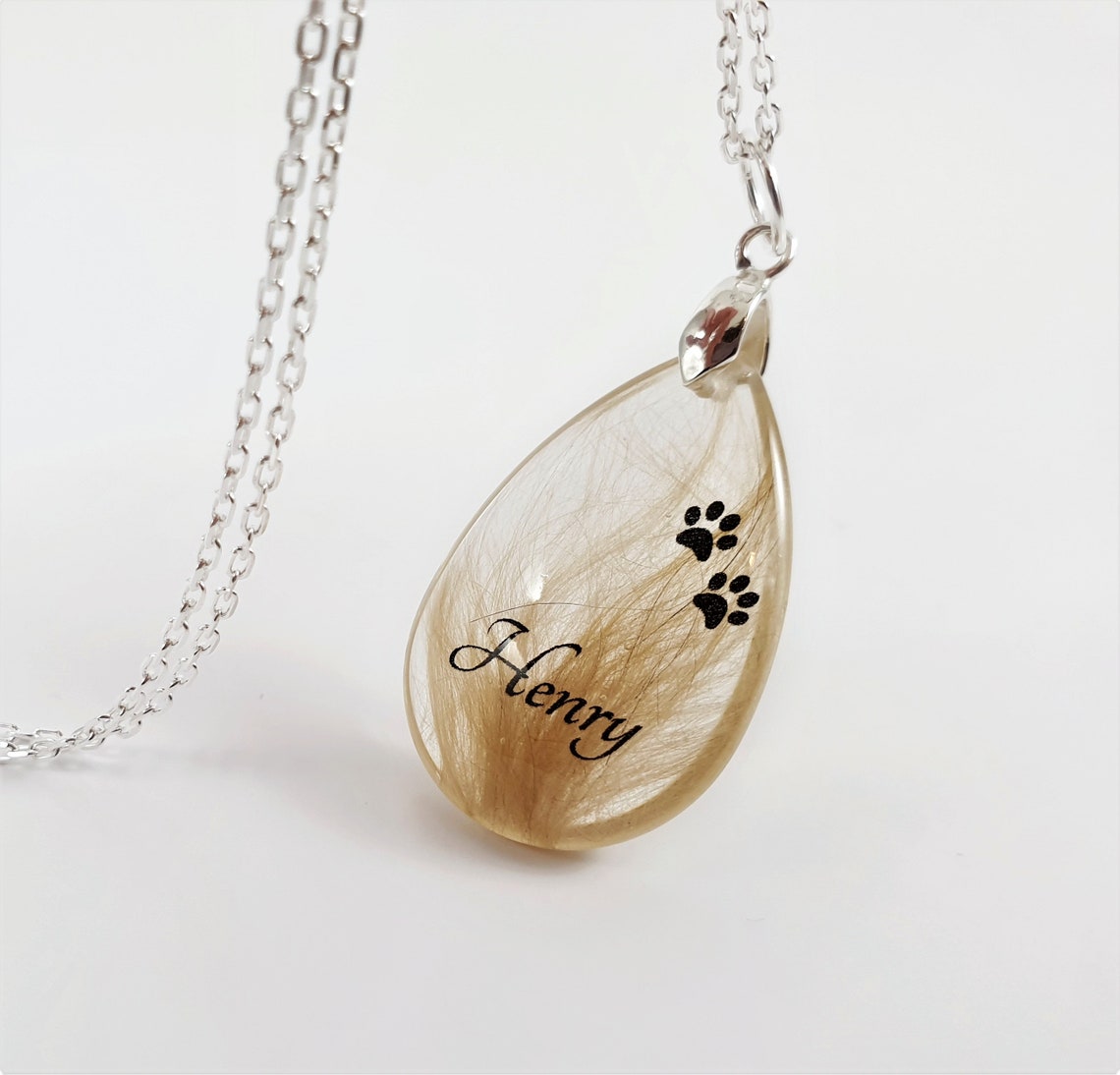 Personalised lock of hair keepsake Memorial hair jewellery Etsy