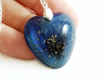 Horse Hair Pendant: Resin Pet Memorial Necklace, Sterling Silver Chain