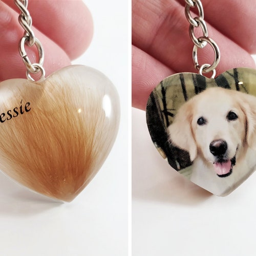 Pet Fur Memorial Locket Lock of Hair Personalised Keepsake. Etsy UK