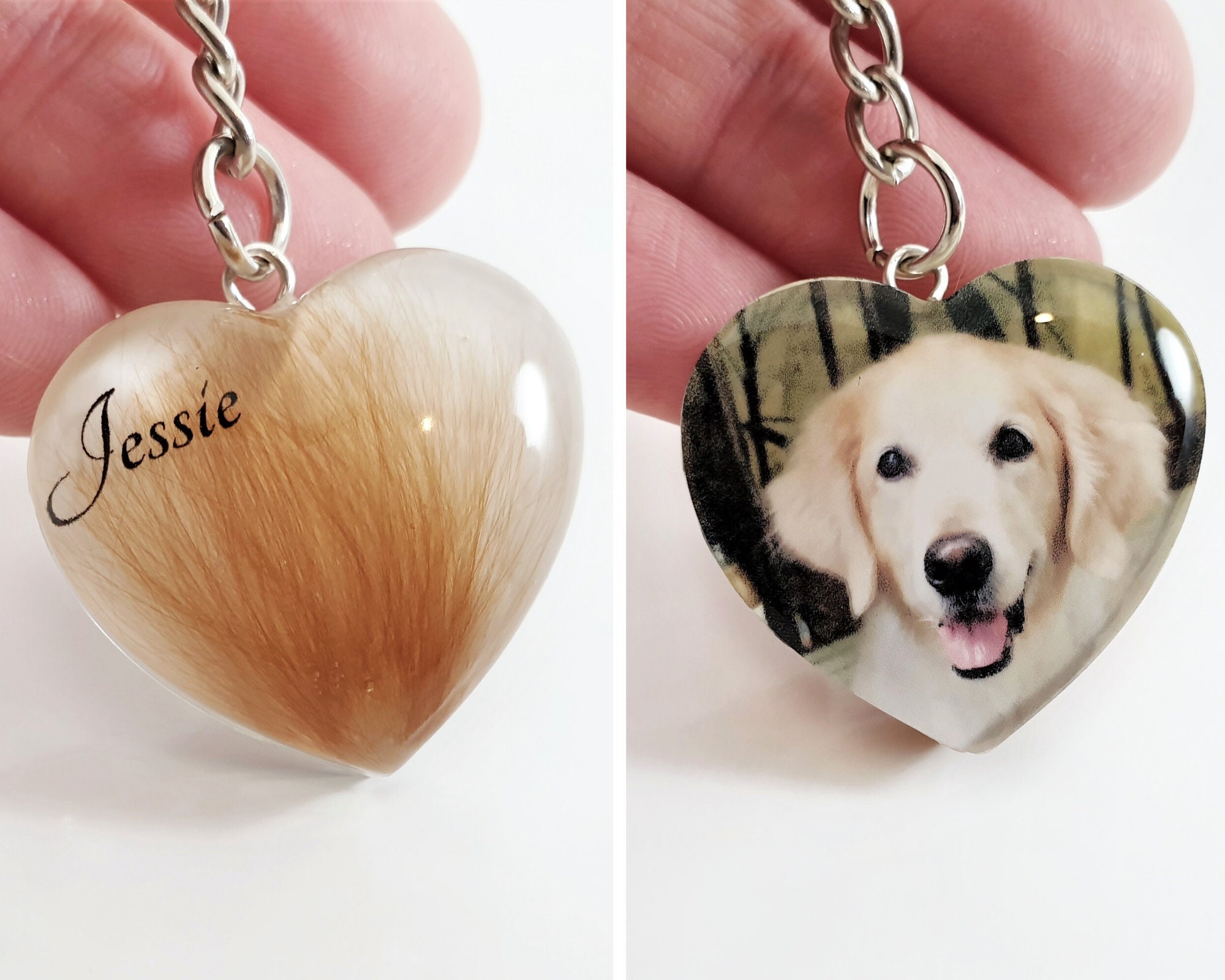 Portachiavi Commemorativo Per Perdita Animale Domestico – Regalo Ricordo Cane E Gatto Con Incisione "If Love Could Have Saved You"